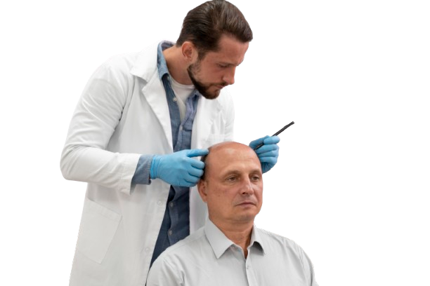 hombre maduro pasando por un proceso de extraccion de unidades foliculares 1 removebg preview